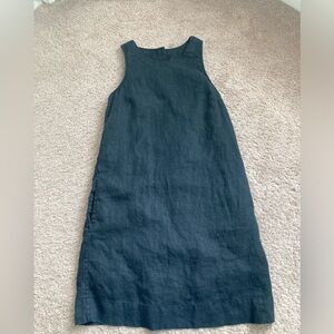 Black J. Crew Dress Linen with pockets